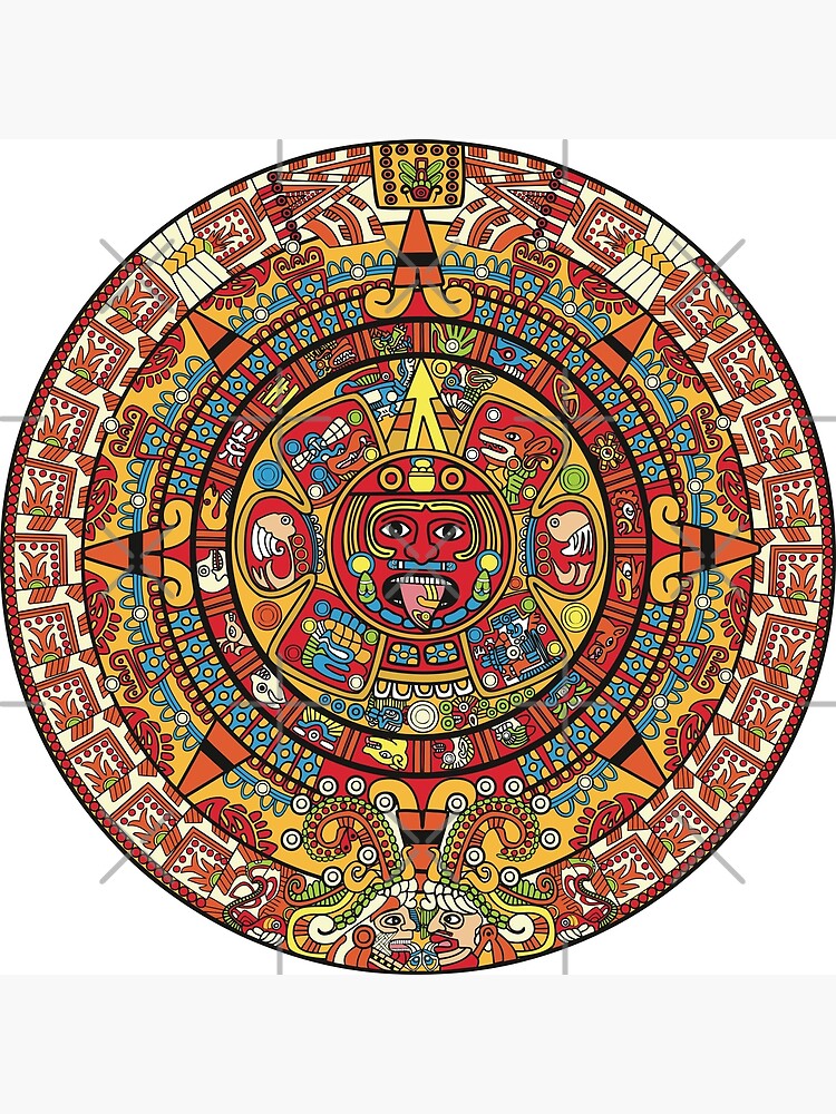 "Colorful Mayan Calendar" Art Print for Sale by renju1902 Redbubble