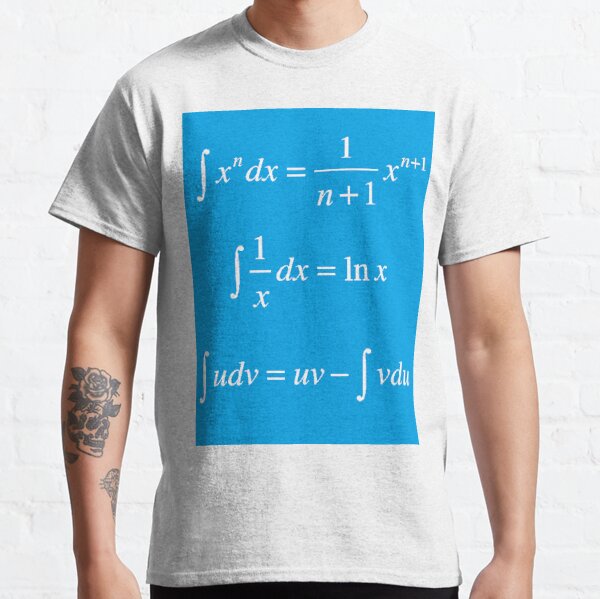 #Integrals, #math, #calculus, #mathematics, Integral, natural, logarithm, naturalLogarithm, exponent Physics Classic T-Shirt