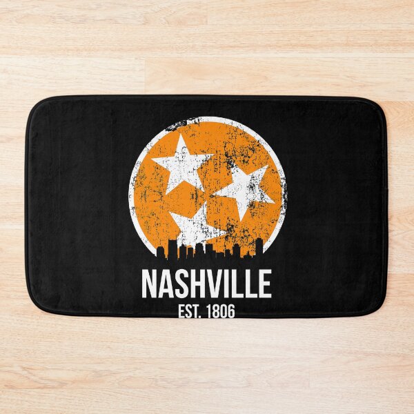 Item preview, Nashville Tennessee Cool Nashville Skyline Gift Blue & White TN State Flag Design designed and sold by TNDesignStudio.