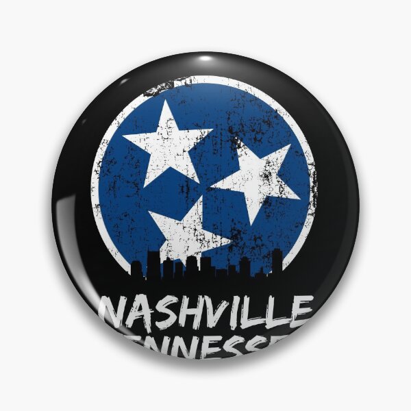 Item preview, Nashville Est. 1806 Nashville Skyline Gift Distressed Orange & White TN State Flag Design designed and sold by TNDesignStudio.