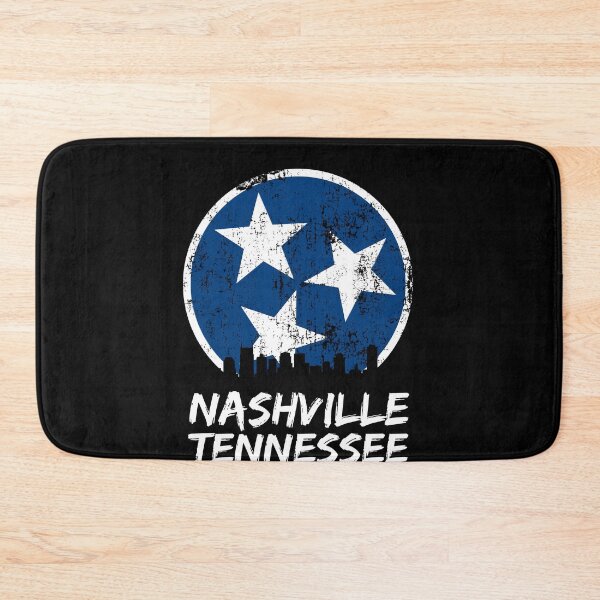 Item preview, Nashville Est. 1806 Nashville Skyline Gift Distressed Orange & White TN State Flag Design designed and sold by TNDesignStudio.
