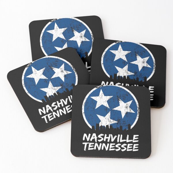 Item preview, Nashville Est. 1806 Nashville Skyline Gift Distressed Orange & White TN State Flag Design designed and sold by TNDesignStudio.