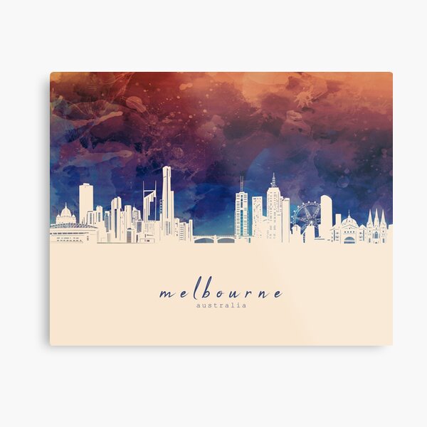 Item preview, melbourne skyline designed and sold by BekimART2.