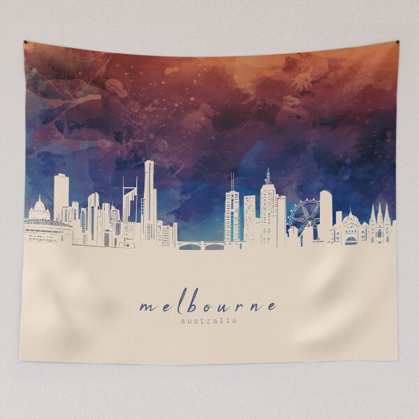 Item preview, melbourne skyline designed and sold by BekimART2.