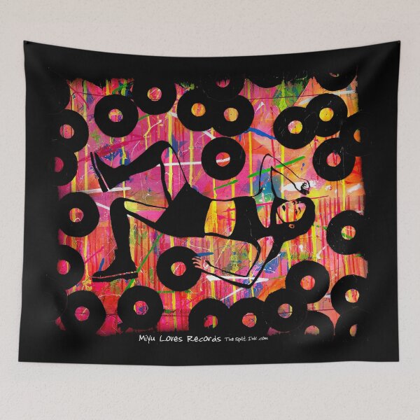 Item preview, The Spilt Ink "Miyu Loves Records" designed and sold by thespiltink.
