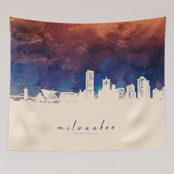 Item preview, milwaukee skyline designed and sold by BekimART2.