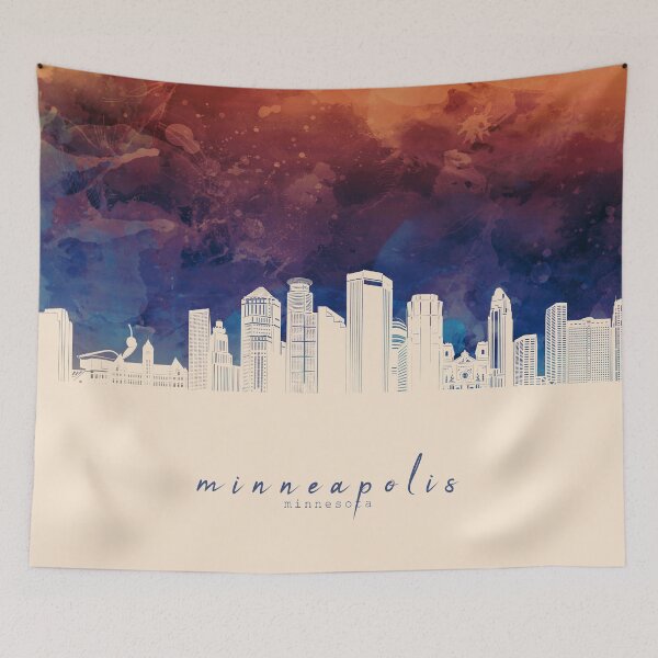 Item preview, minneapolis skyline designed and sold by BekimART2.