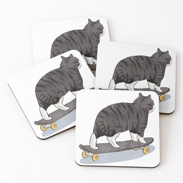 Item preview, Skater cat designed and sold by boohenterprise.
