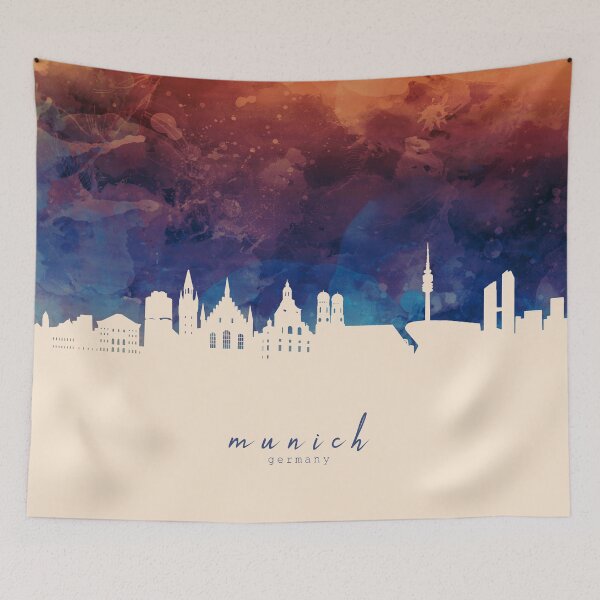Item preview, munich skyline designed and sold by BekimART2.