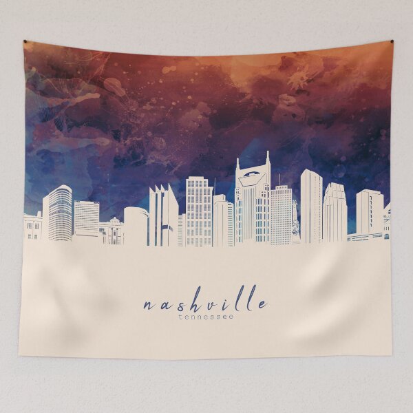Item preview, nashville skyline designed and sold by BekimART2.