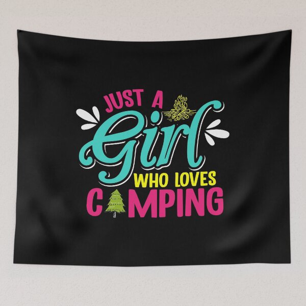 Item preview, Camping Adventure Lover Just A Girl Who Loves Camping designed and sold by 2blackcherries.