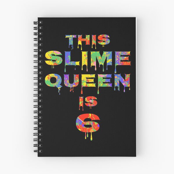 Item preview, This Slime Queen is 6 Birthday Gift Bright Colors Slime Making Design designed and sold by TNDesignStudio.
