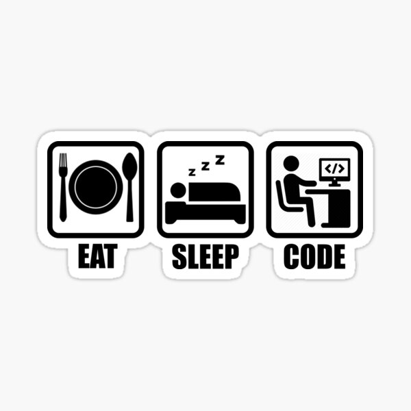 Artikel-Vorschau von Eat Sleep Code, designt und verkauft von Aclothing.