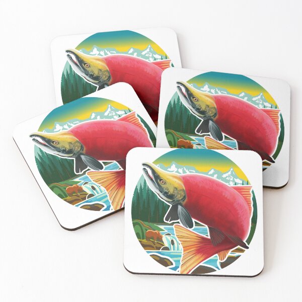 Item preview, Sockeye Salmon Illustration designed and sold by Moloko88.
