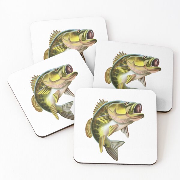 Item preview, Bass Fish Illustration. Isolated on white background. designed and sold by Moloko88.