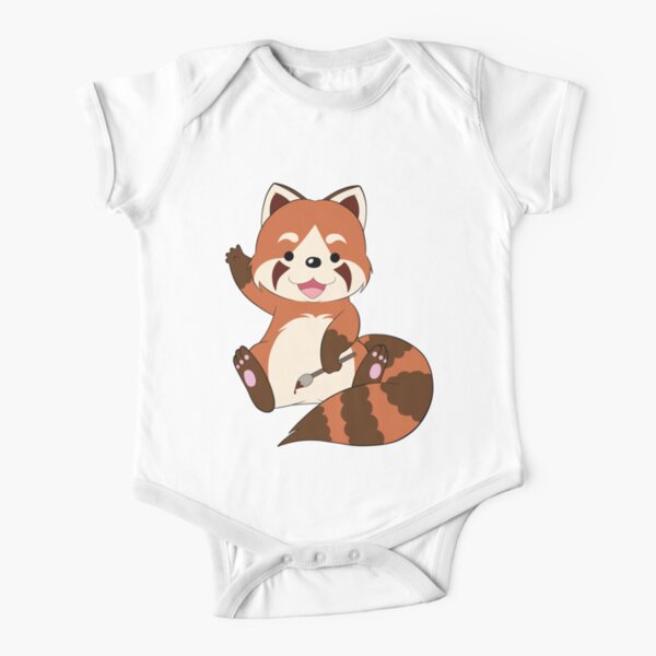 Doodle the Red Panda Short Sleeve Baby One-Piece