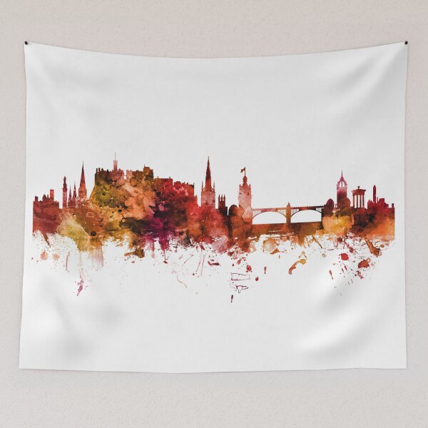 Item preview, Edinburgh Scotland Skyline designed and sold by ArtPrints.