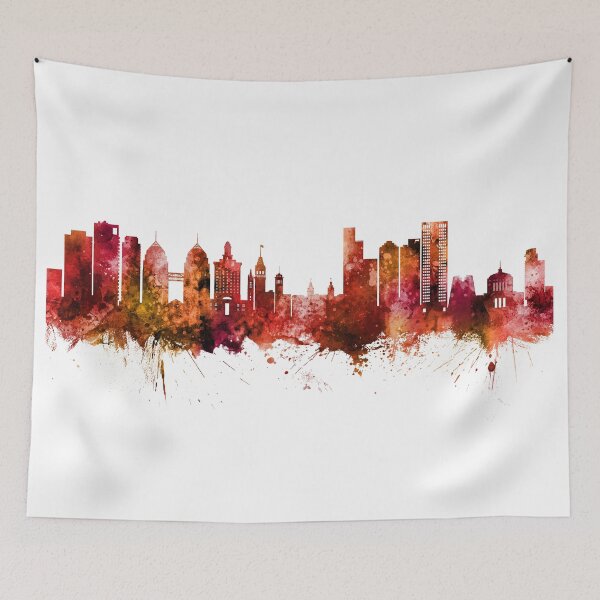 Aperçu de l'œuvre Oakland California Skyline créée et vendue par ArtPrints.