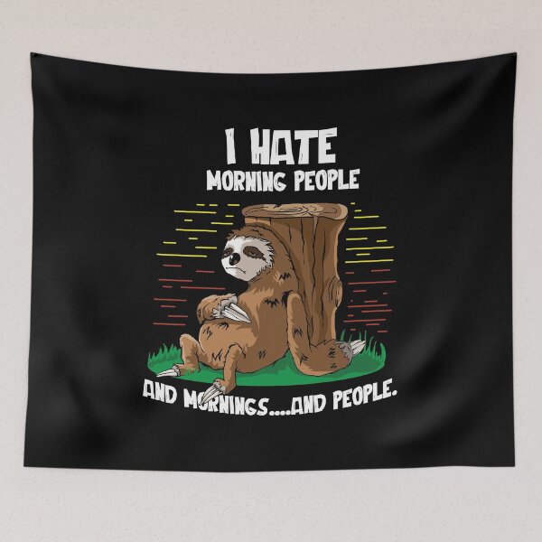 Item preview, I hate morning people designed and sold by FashionFuture.