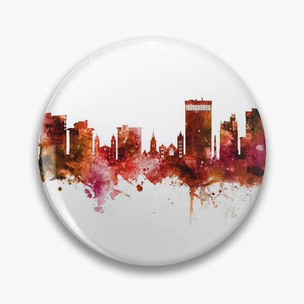 Item preview, Asheville North Carolina Skyline designed and sold by ArtPrints.