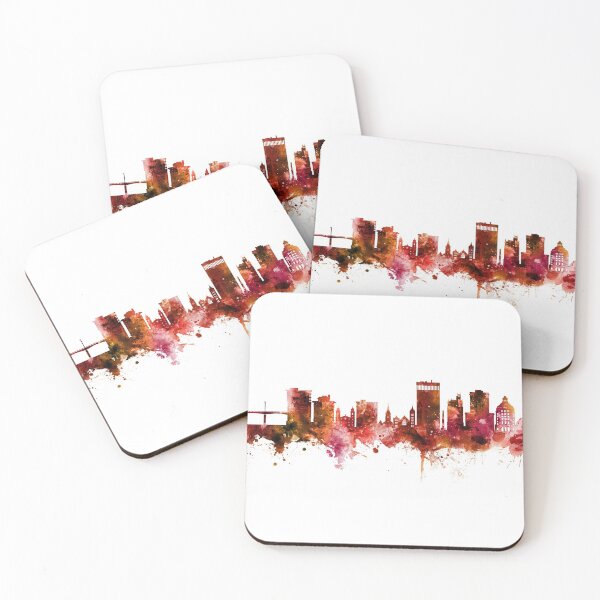 Item preview, Asheville North Carolina Skyline designed and sold by ArtPrints.