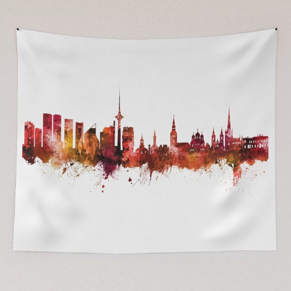 Item preview, Tallinn Estonia Skyline designed and sold by ArtPrints.