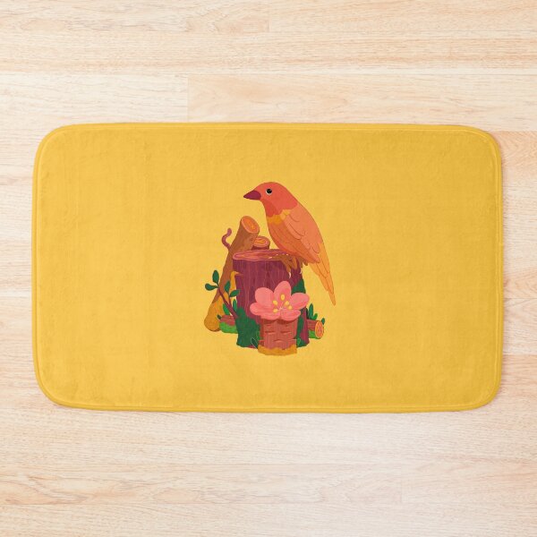 Item preview, Cute little bird, pink spring flower designed and sold by bubbletia.