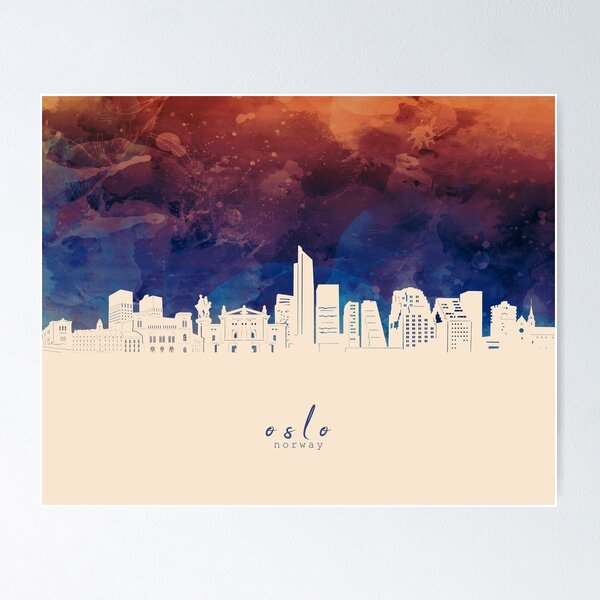 Item preview, oslo skyline designed and sold by BekimART2.