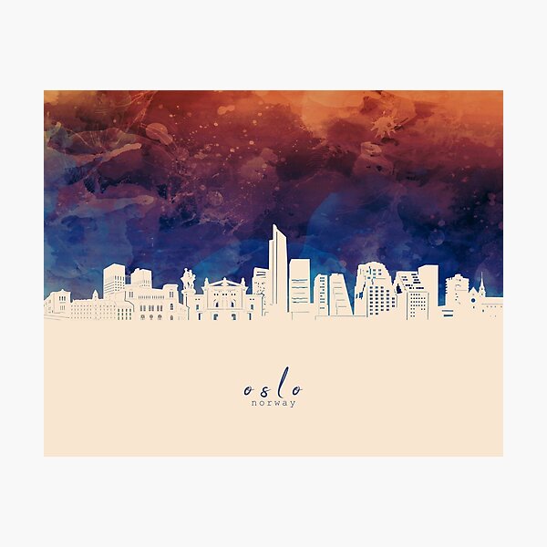 Item preview, oslo skyline designed and sold by BekimART2.