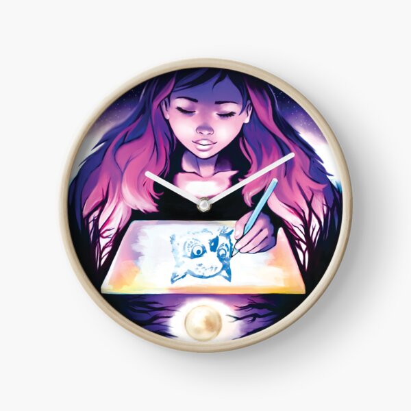 Nocturnal Artist Clock