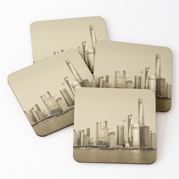Item preview, Pudong district view from The Bund waterfront area designed and sold by studio838.