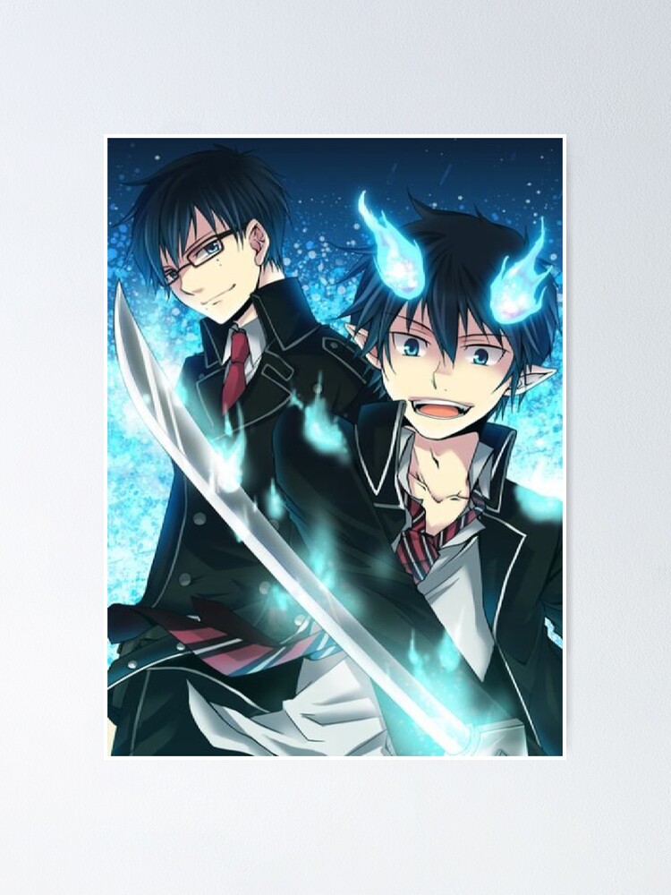  blue exorcist Poster  by zizougaming Redbubble