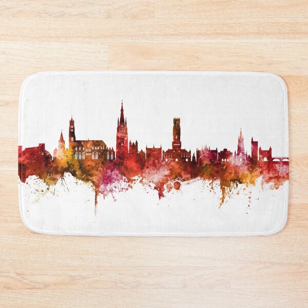 Item preview, Bruges Belgium Skyline designed and sold by ArtPrints.