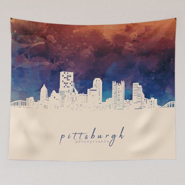 Item preview, pittsburgh skyline designed and sold by BekimART2.