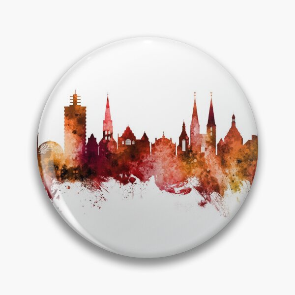 Item preview, Bielefeld Germany Skyline designed and sold by ArtPrints.
