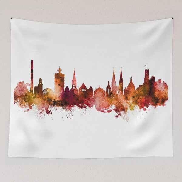 Item preview, Bielefeld Germany Skyline designed and sold by ArtPrints.