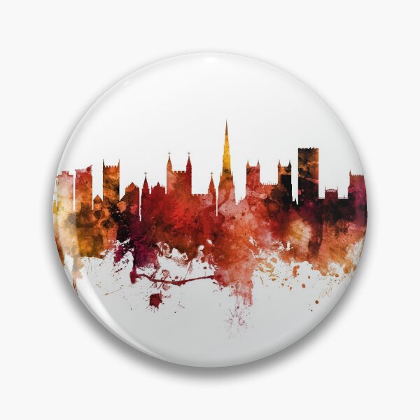Aperçu de l'œuvre Bristol England Skyline créée et vendue par ArtPrints.