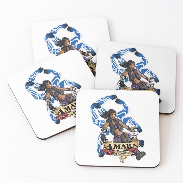 Amara The Siren Borderlands 3 The Tiger of Partali Coasters (Set of 4)