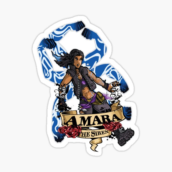 Amara The Siren Borderlands 3 The Tiger of Partali Sticker