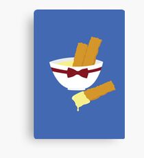 Fish fingers and custard Canvas Print