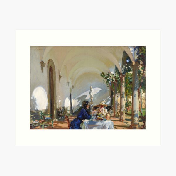 Item preview, John Singer Sargent - Breakfast in the Loggia designed and sold by Impressionist Masters.