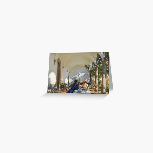 Item preview, John Singer Sargent - Breakfast in the Loggia designed and sold by Impressionist Masters.