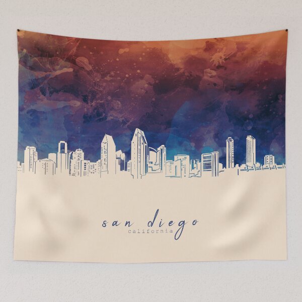 Item preview, san diego skyline designed and sold by BekimART2.