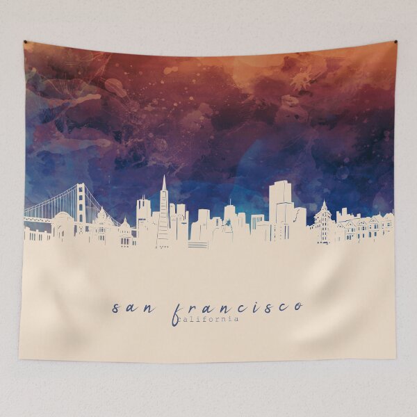 Item preview, san francisco skyline designed and sold by BekimART2.