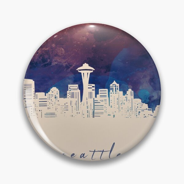 Item preview, seattle skyline designed and sold by BekimART2.