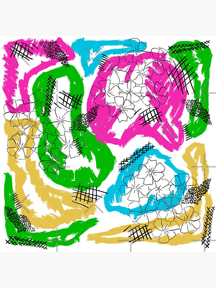 Thumbnail 3 of 3, Sticker, Floral sketches designed and sold by LilyBurgess.