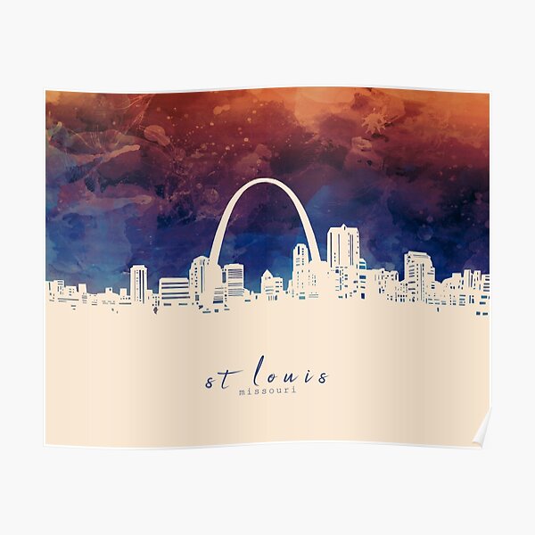 st louis skyline Poster