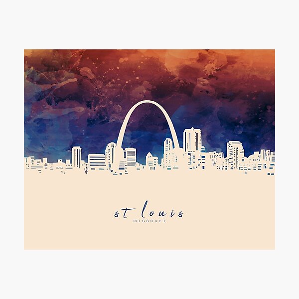  St Louis Arch Gateway West Downtown Skyline Canvas Photography  Metal Print Wall Art Picture Home Decor Poster Landmark Bedroom Cityscape :  Handmade Products