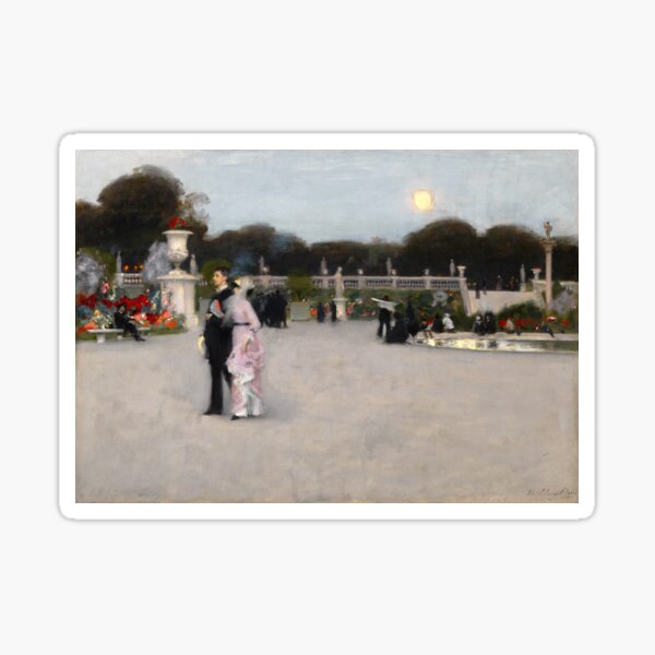 John Singer Sargent - In the Luxembourg Gardens Sticker
