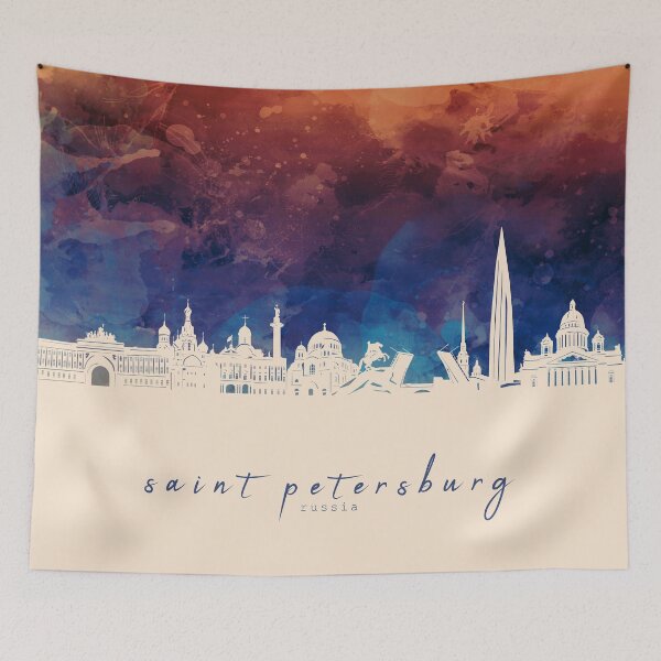 Item preview, saint petersburg skyline designed and sold by BekimART2.